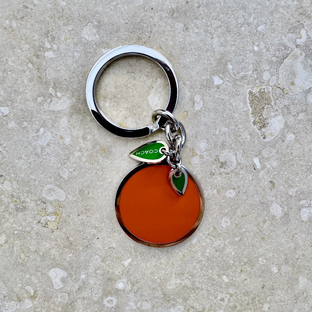 Coach Orange Tangerine Key Chain